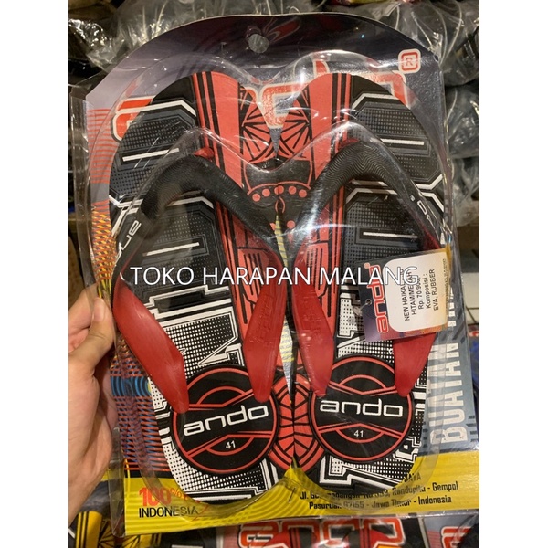 ando new haikal jo sandal jepit pria dewasa [TOKO HARAPAN MALANG]