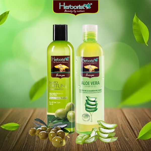 ★ BB ★ HERBORIST Shampoo Zaitun 250ml | HERBORIS Shampoo Aloe Vera 250ml