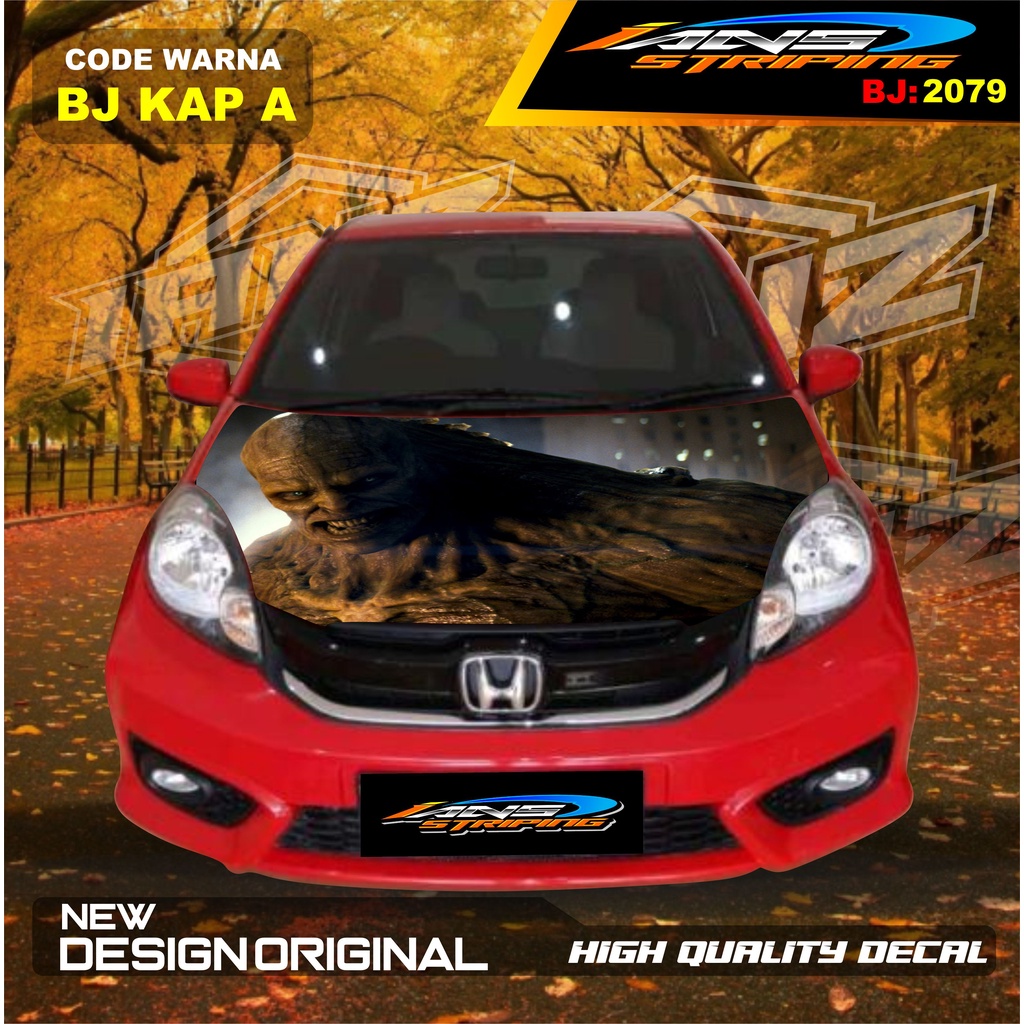 DECAL STICKER KAP DEPAN MOBIL AVANZA XENIA / STIKER KAP MOBIL INNOVA / VARIASI STIKER KAP MESIN MOBIL HONDA JAZZ TOYOTA RUSH