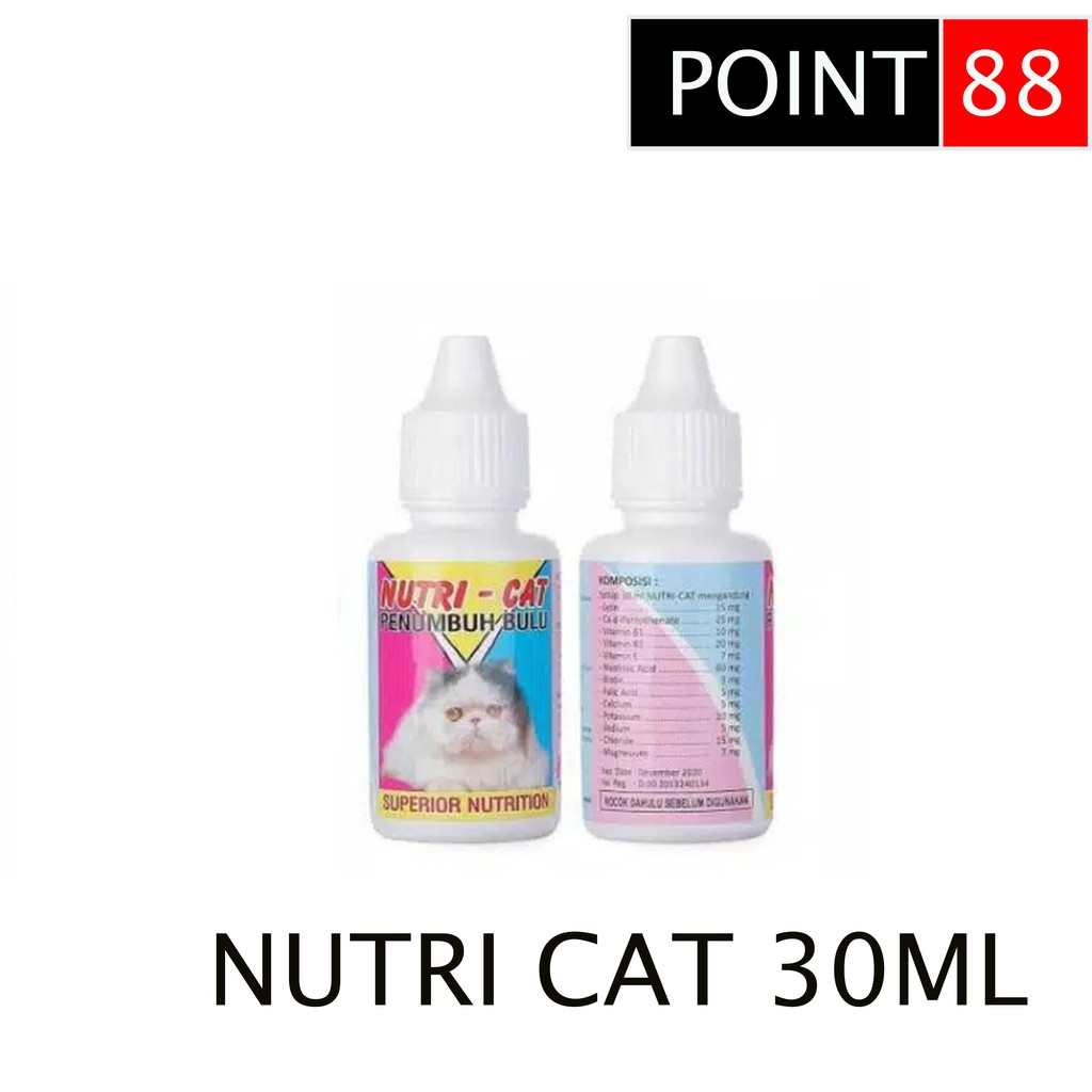 Obat NUTRI CAT 30ml Vitamin Penumbuh Bulu