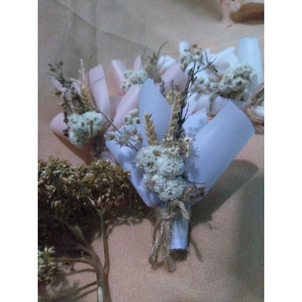 Buket mini bunga kering, dried flower, bouquet mini dried flower termurah, buket , buket bunga