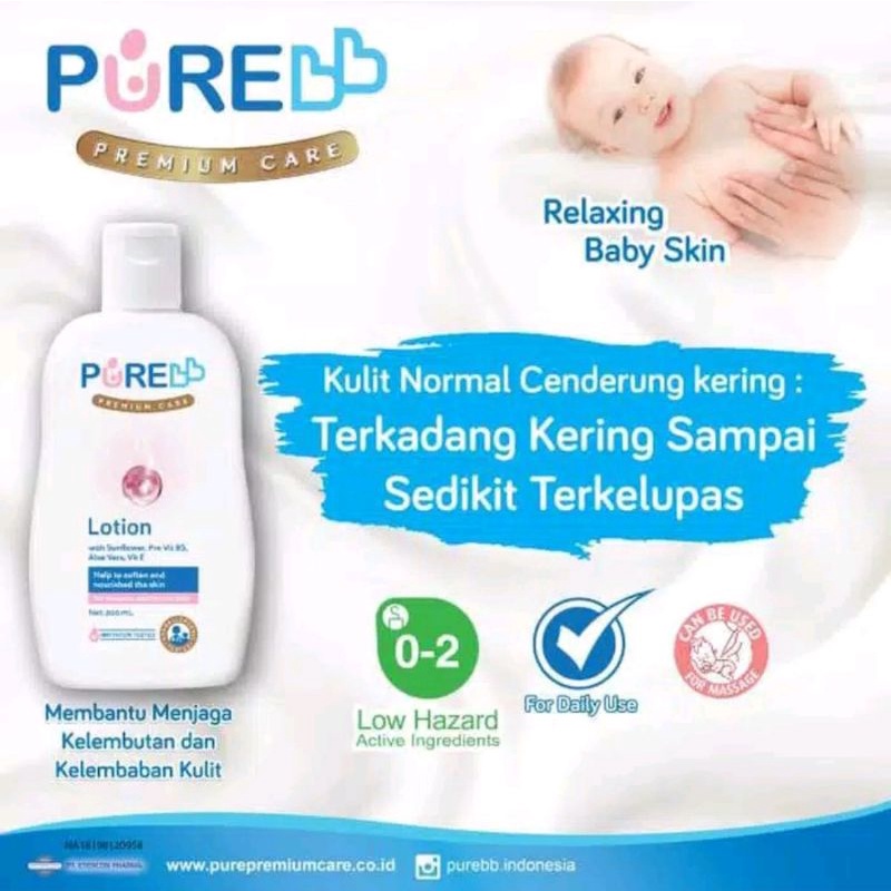 PureBB lotion 200 ml/lotion bayi/200ml