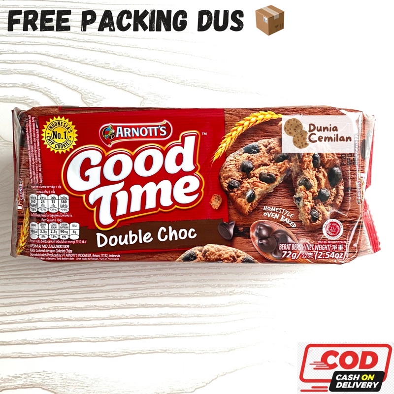 [TERMURAH!] Goodtime BESAR Arnott's 72 gr - Good Time Cookies Double Choco