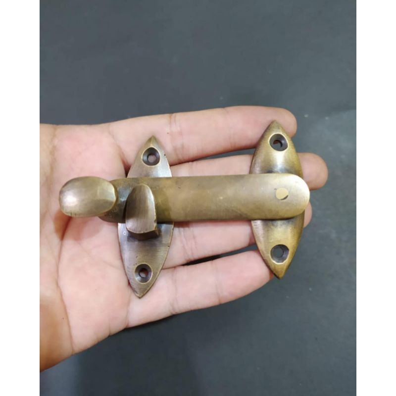 Grendel klik slot jendela kuningan antik