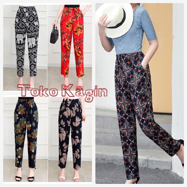 Celana panjang wanita bahan scuba, celana wanita tebal, celana cewek bahan scuba, celana panjang bah