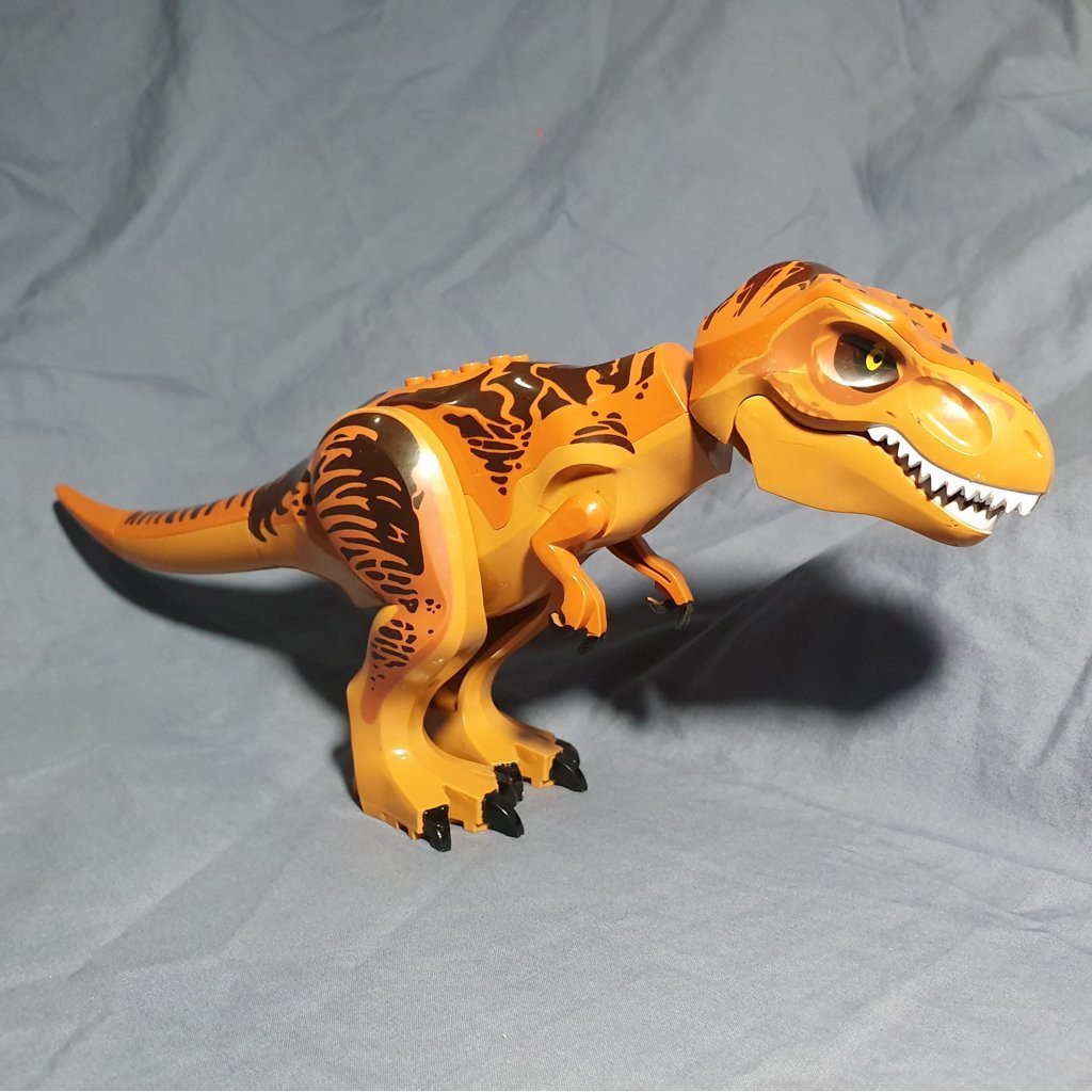 Dinosaurus T-Rex coklat minifigure mainan lego compatible. non packing