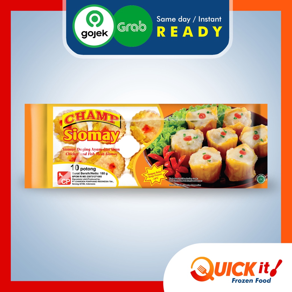 

Champ Siomay Daging Ayam dan Ikan 180 gram Isi 10