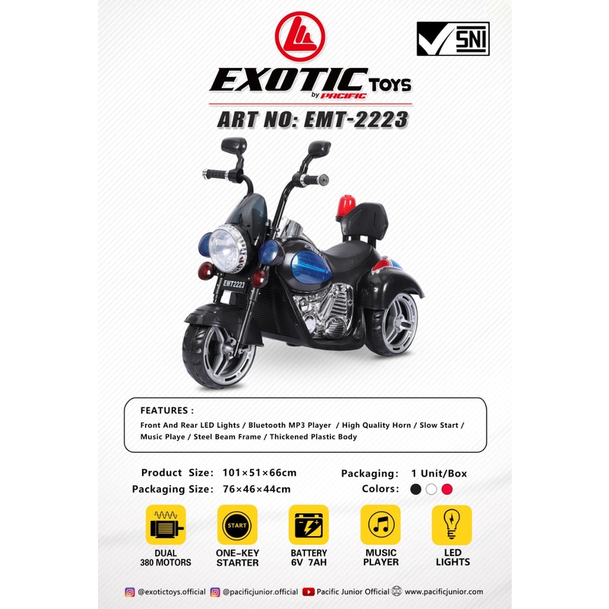 MOTOR AKI EXOTIC EMT 2223 MODEL MOGE HARLEY