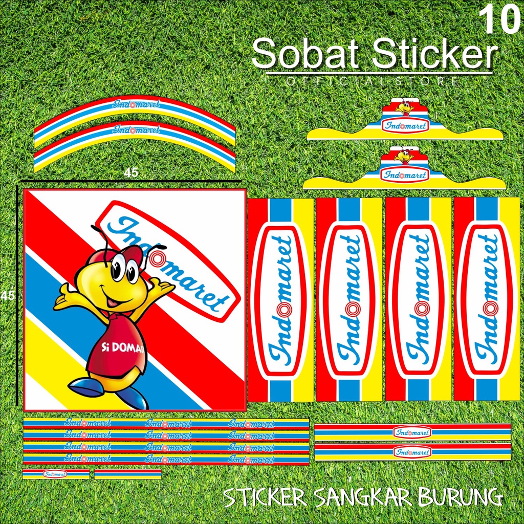 Stiker Decal SANGKAR KOTAK KICAU MANIA Sangkar EBOD JAYA Sangkar ORIQ JAYA Sangkar Kicau MANIA KACER