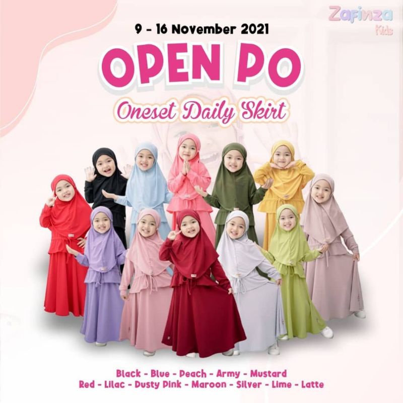 Gamis Anak merk ZAFINZA KIDS (WAJIB BACA DESKRIPSI)