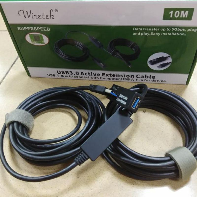 Wiretek Kabel USB 3.0 Extension 10Meter Aktif