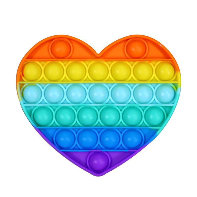 MAINAN POT IT Pop it Fidget Toys Rainbow Pelangi Stress Relief kids POT IT jawa tengah-Love