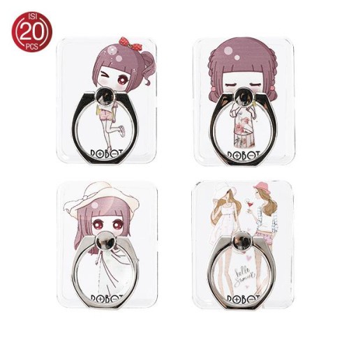 ROBOT IRING RT-BR07 B6 GIRL SERIES STENT HANDPHONE  PEGANGAN HP PENYANGGAH HANDPHONE I RING ROBOT ST