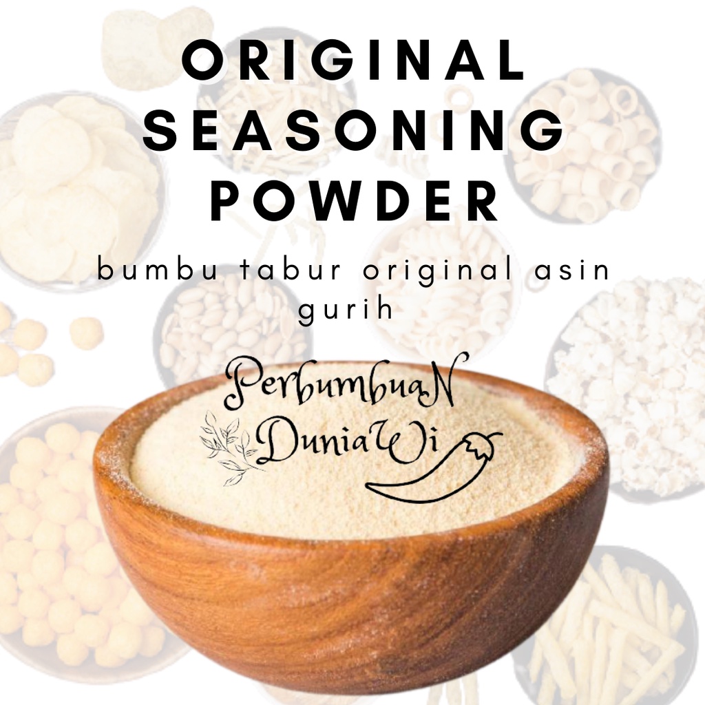 

Bumbu Original Asin Gurih Bubuk Original Seasoning Powder 100gr - Perbumbuan Duniawi