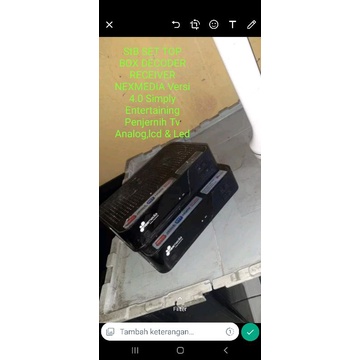 StB SET TOP BOX DECODER RECEIVER NEXMEDIA Versi 4.0 Simply Entertaining Penjernih Tv Analog,lcd & Le