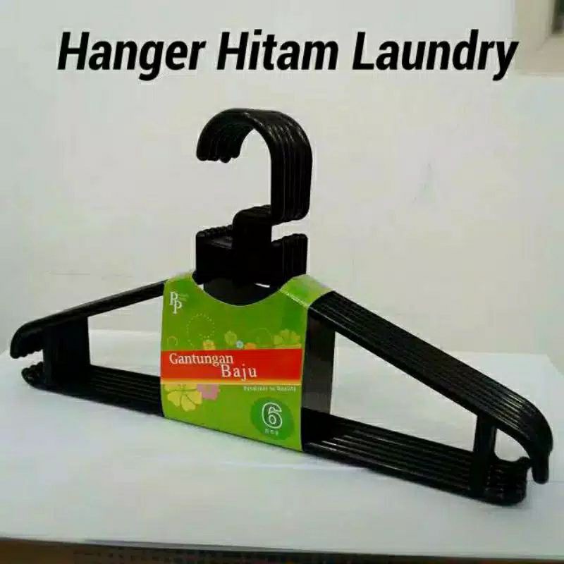 Hanger Hitam Laundry