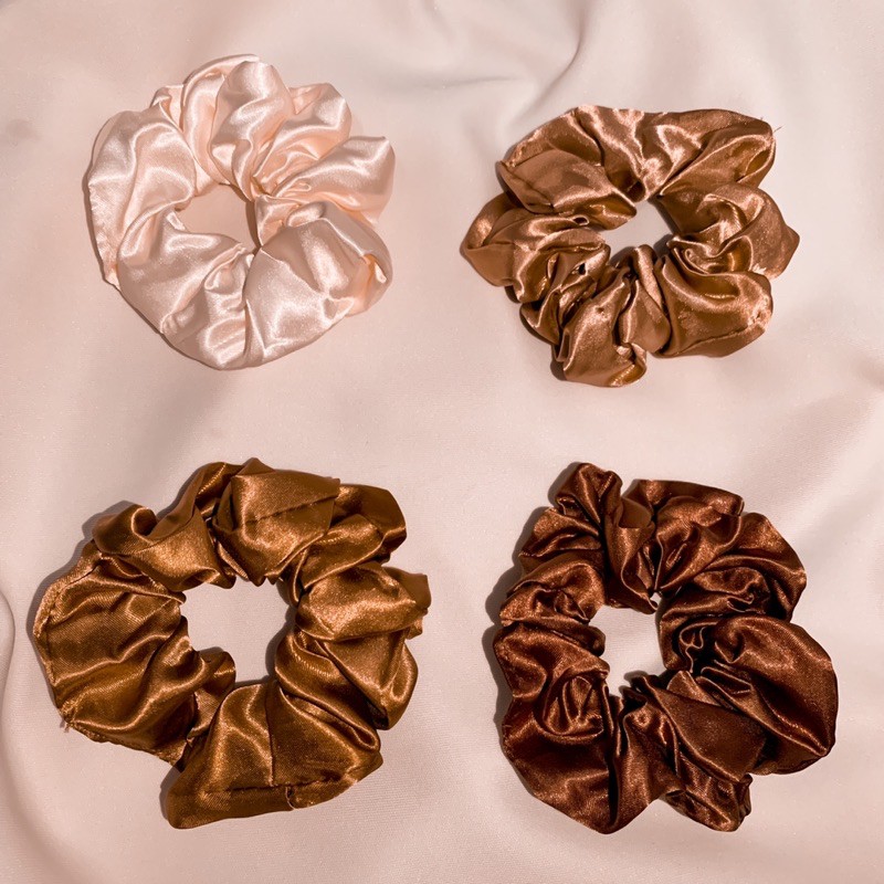 GLAZE SCRUNCHIE / IKAT RAMBUT / POLOS / WARNA