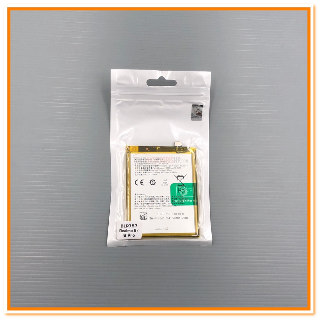 BATERAI REALME 6 BATERAI REALME 6 PRO BATERAI REALME BLP 757 ORIGINAL
