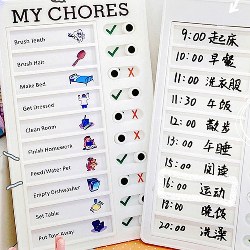 Nickolas1 Student Message Checklist Perilaku Jadwal List To Do List Papan Pengingat Daily Planner Buku Manajemen Aksesoris Kantor Stationary Anak DIY Memo Papan Plastik