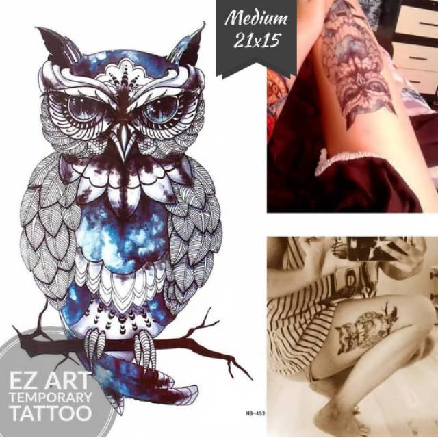 Wow 23 Gambar Desain  Tato  Owl