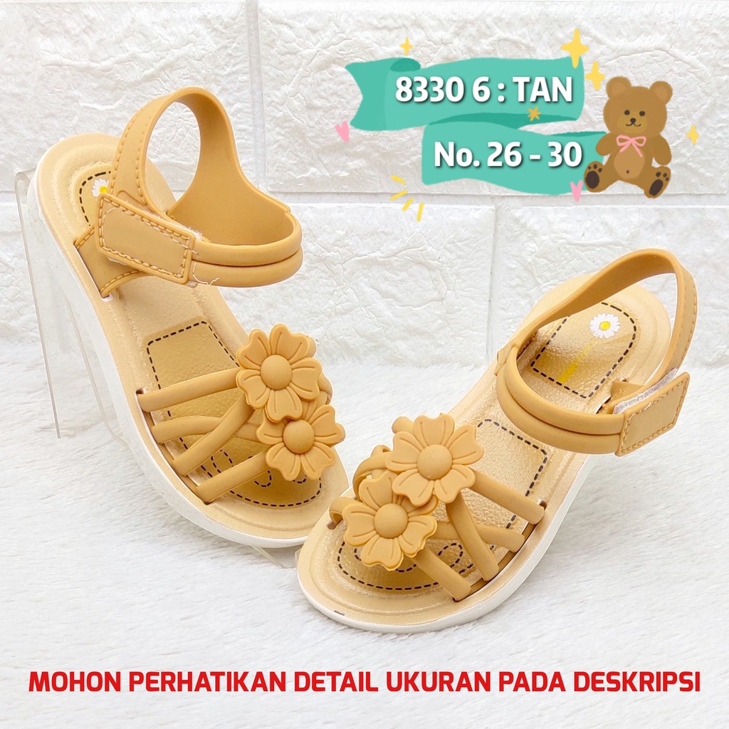 Sandal jelly anak cewek 8330 6 sendal import kekinian anak perempuan SDLSA