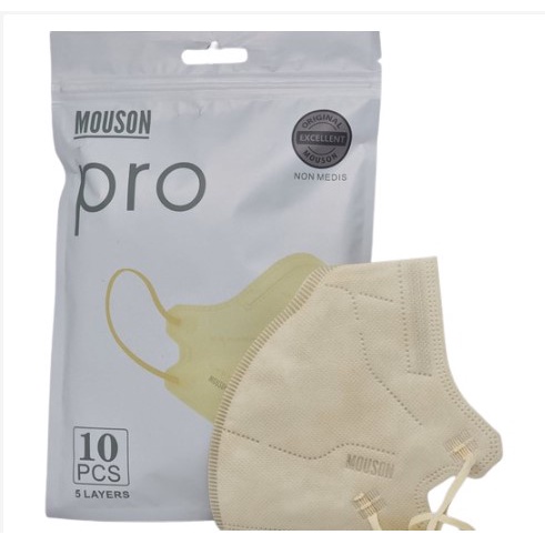 𝗪𝗶𝗻𝗱𝗮 𝗣𝗿𝗮𝗱𝗶𝘁𝗮 Masker KN95 Mouson Hitam Putih Warna 5ply Kawat Dalam 10pcs