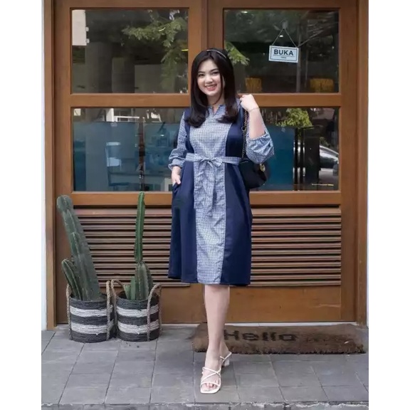 CAMARA TUNIK IK Bahan Toyobo mix Katun Kotak Tunik Wanita Terbaru 2021 Kekinian Tunik Import Atasan 