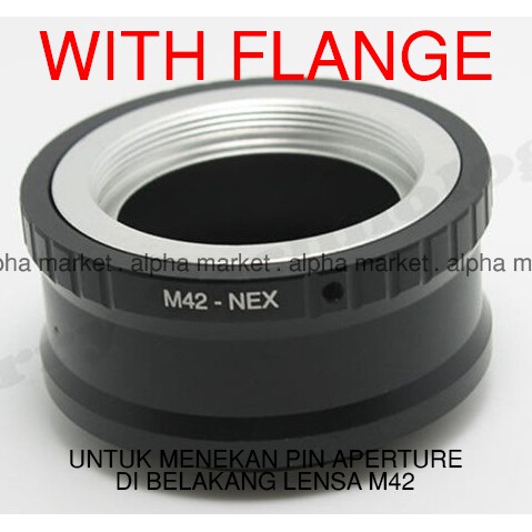 Adapter Adaptor Converter Mount Lensa Manual M42 Flange To Ke Kamera Camera Sony E-mount Mirrorless 