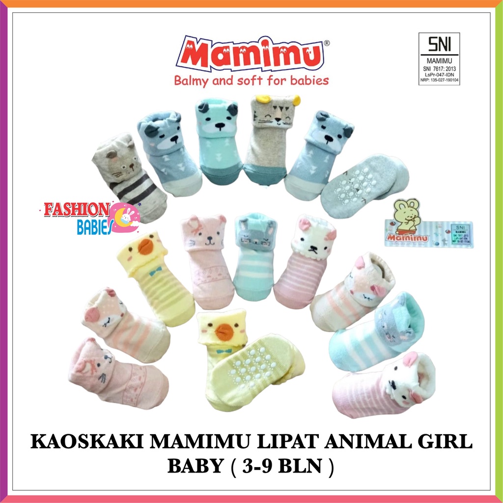 ❤ FashionBabies ❤ MAMIMU KAOSKAKI LIPAT ANTI SELIP 3-9 BLN /  KAOS KAKI NEWBORN PREMIUM TEBAL