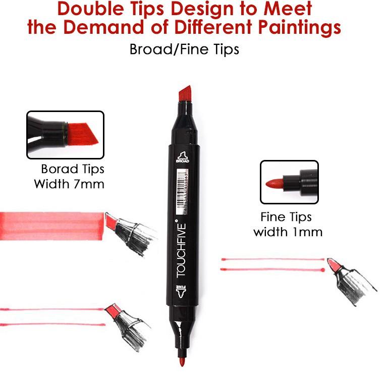 

Koleksi termurah | AIBZD Touch Spidol Dual Side Fine Art Marker 24 / 30 / 40 / 48 / 60 / 80 / 168 / double headed marker set Multi Color |Ready