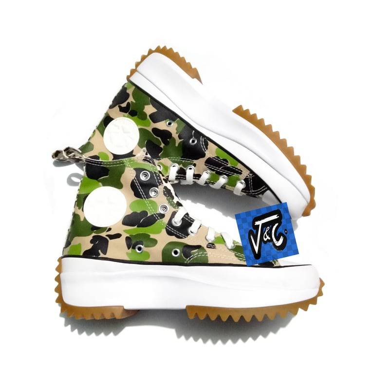 Sepatu Converse Run Star Hike Platform Archive Print Camo Leopard Hi
