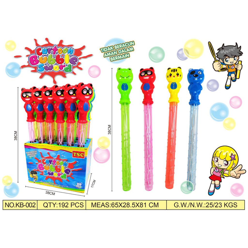 Gelembung Sabun Bubble Stick Mainan Gelembung Sabun Karakter Kualitas Super Mainan Balon Gelembung
