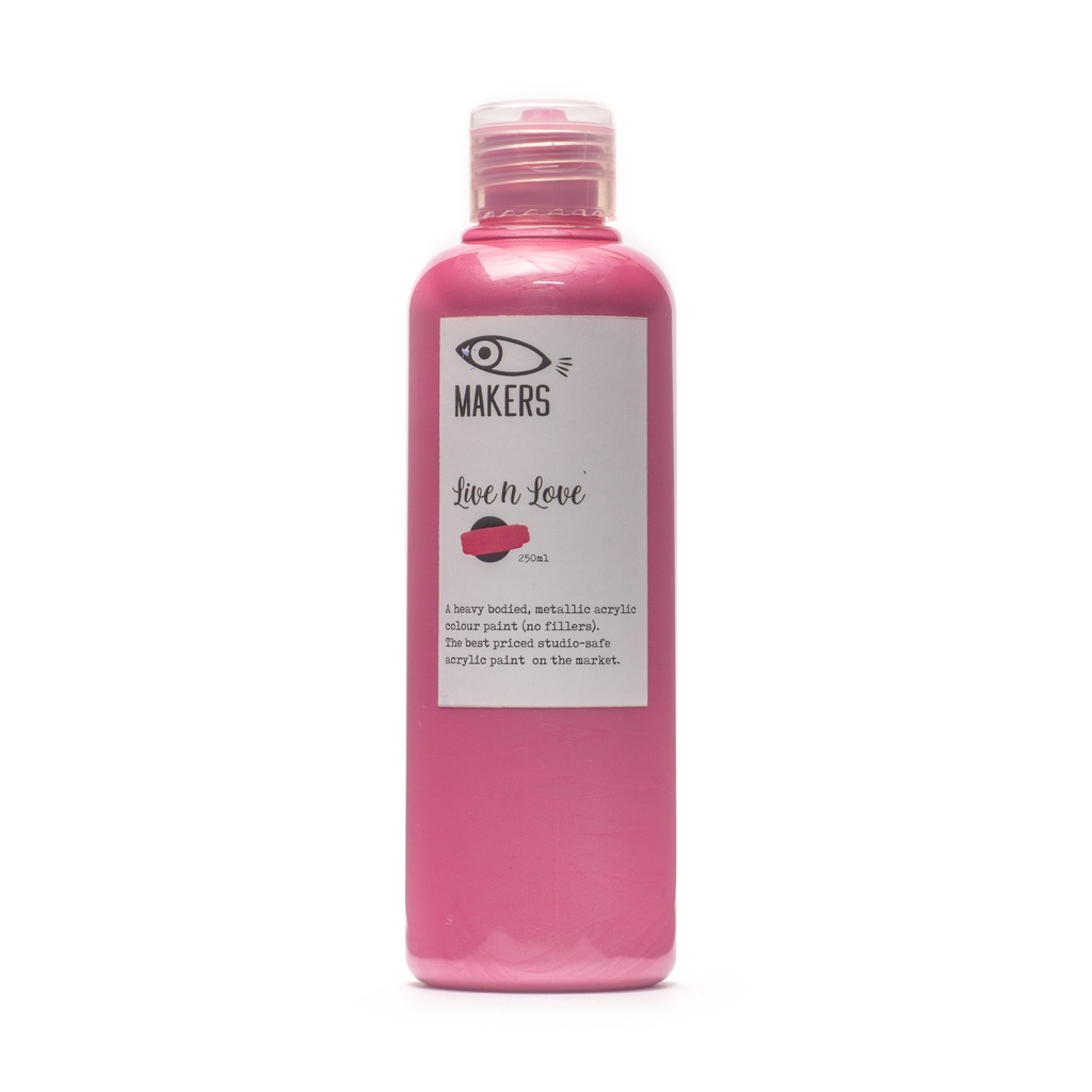 

Makers Metallic Acrylic Paint - Live n Love 250ml by MAKERS