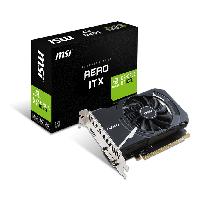 MSI GeForce GT 1030 2GB DDR5 - AERO ITX 2G OC