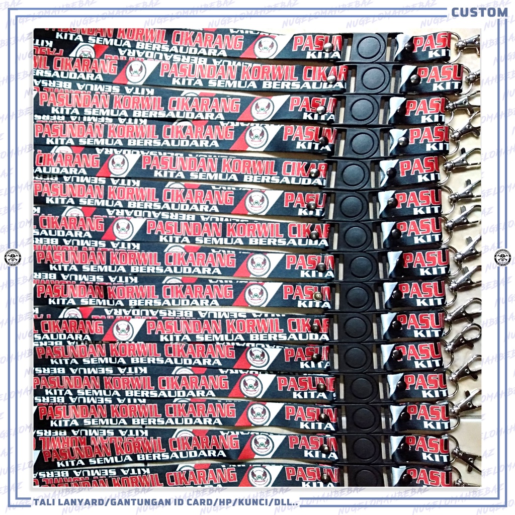 

CUSTOM TALI LANYARD/GANTUNGAN ID CARD/HP/KUNCI