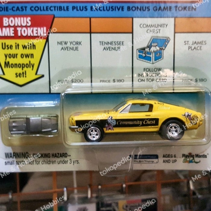 Must Have Johnny Lightning Monopoly Community Chest Mustang Termurah