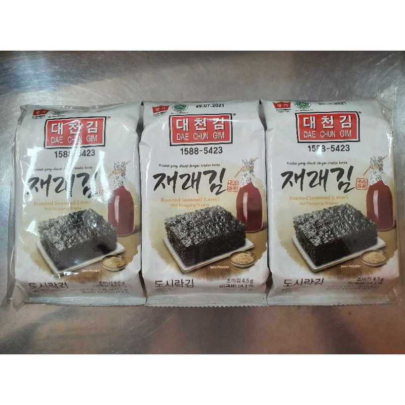 

DAE CHUN GIM Roasted Seaweed ( Laver ) 40gr