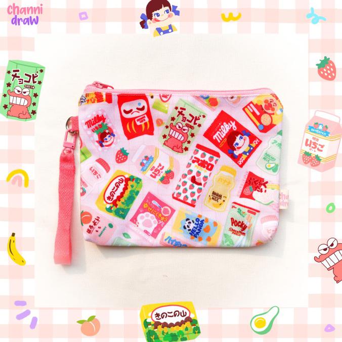 

Cuci Gudang Awal Tahun Canvas Zipper Pouch Pattern Series - Japan Snack 1 Diskon