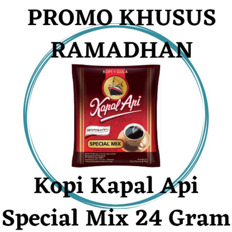 

Kopi Kapal Api Special Mix 24 Gram ( Harga per sachet )