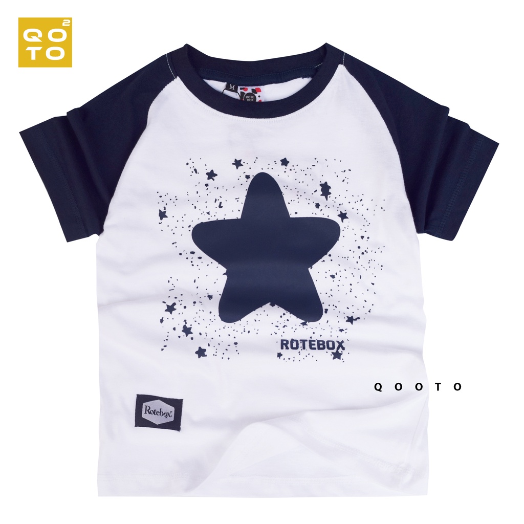 Baju Anak Laki Laki Reglan Rotebox Umur 1-12 Tahun Bahan Cotton 30S