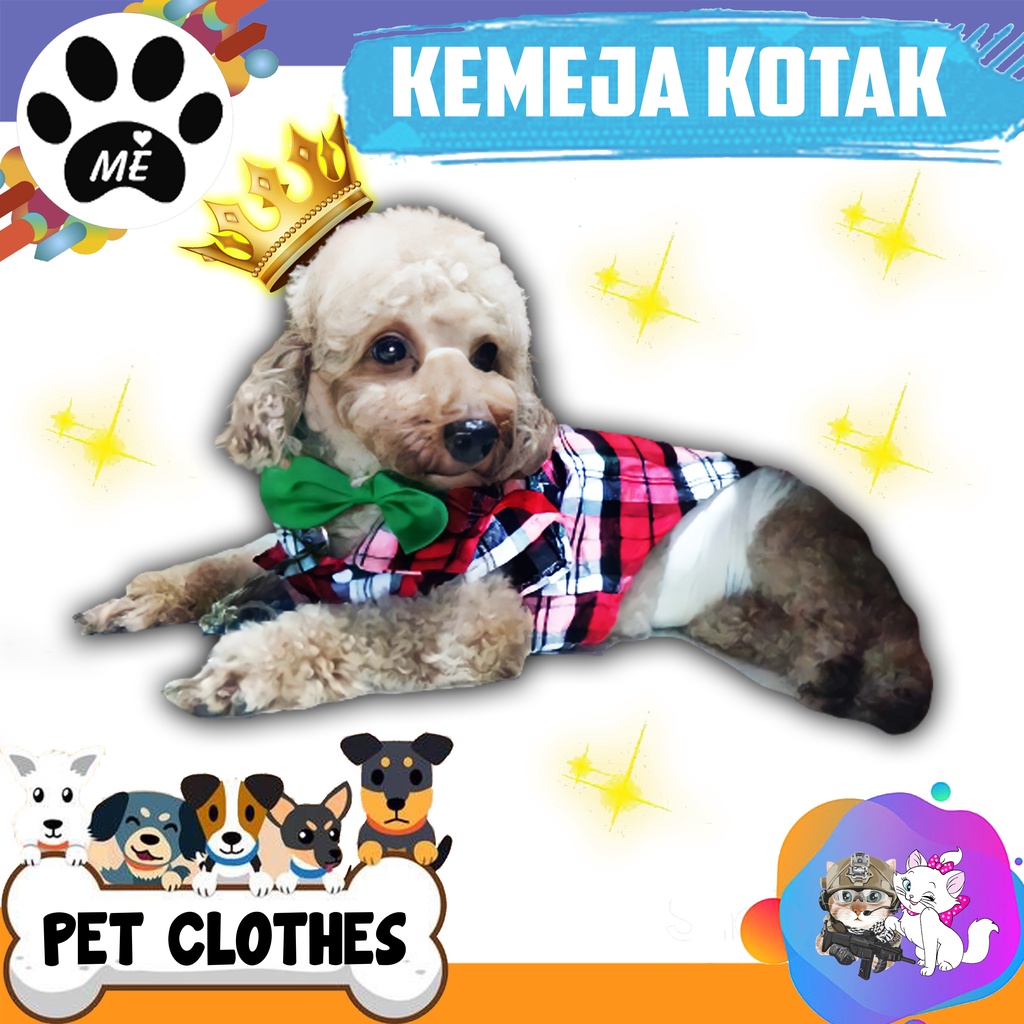 Pet Clothes &quot;KEMEJA CLASSIC&quot; Baju Kucing Anjing