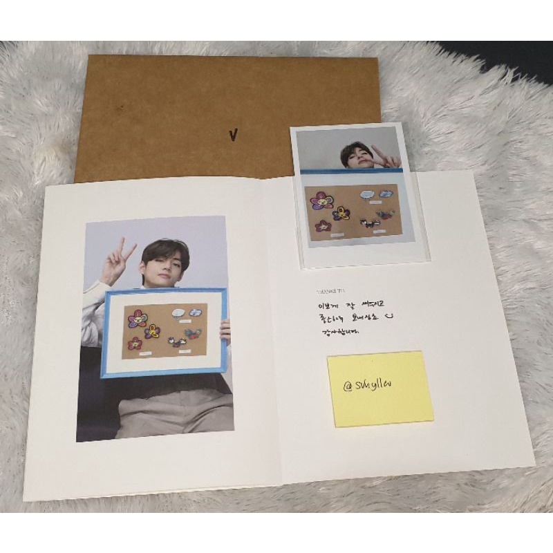 photocard taehyung bts making log