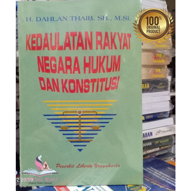 Buku Kedaulatan Rakyat Negara Hukum dan Konstitusi - Dahlan Thaib