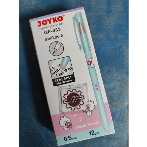 

Pen Gel Joyko GP-333 Shokyo 6 Erasable (Pen bisa dihapus) per lsn