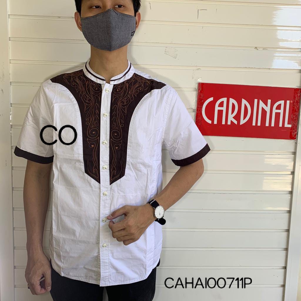 BB CARDINAL KEMEJA KOKO PRIA LENGAN PENDEK FORMAL Baju Cowok Casual Original