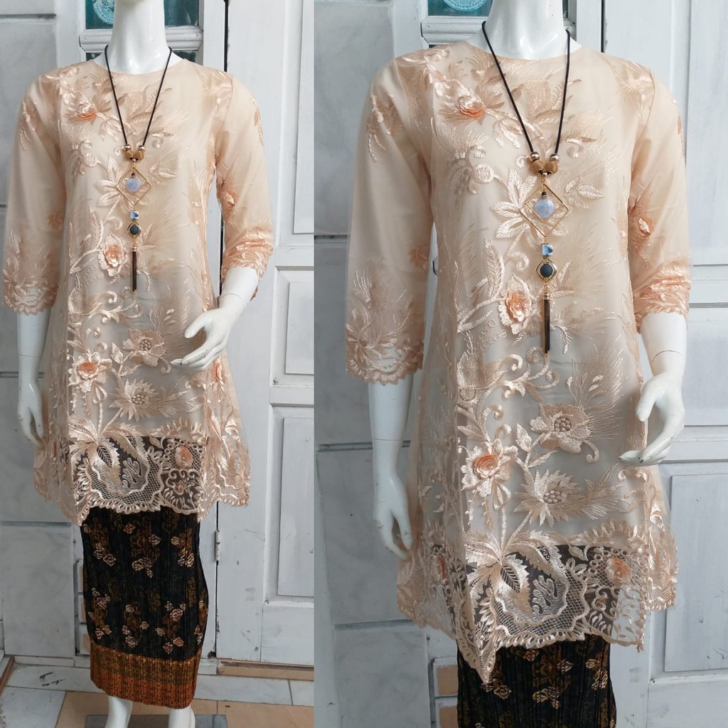 Baju kurung tulle bordir