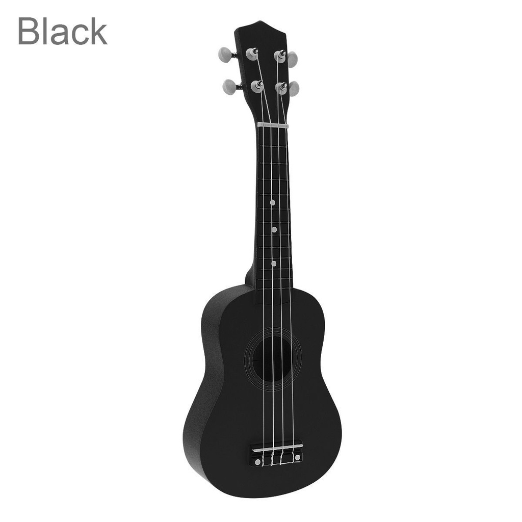 Instrumen Musik Ukulele Soprano Basswood 4 Senar Ukuran 21 Inci 5 Warna Murni