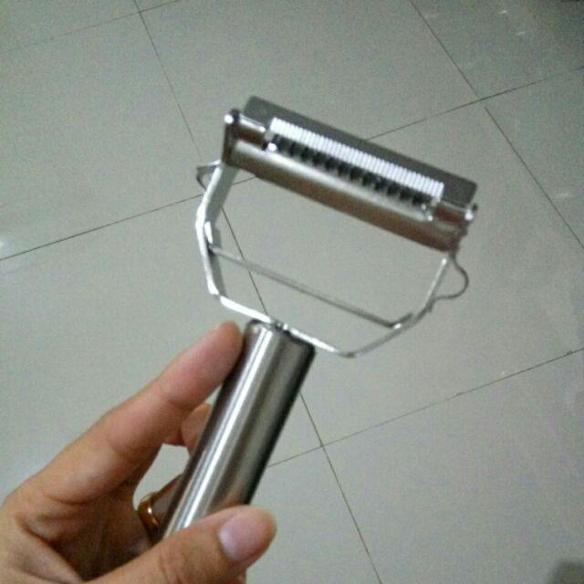 Whid Pengupas Buah / Sayur Fungsi Ganda Bahan Stainless Steel