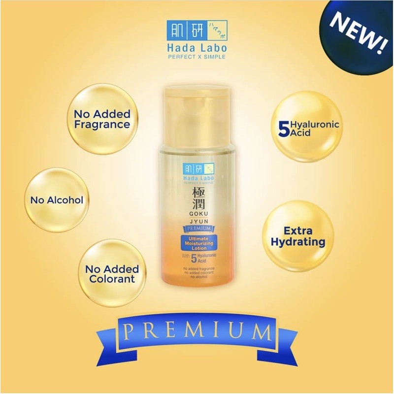 Hada labo gokujyun premium ultimate moisturizing lotion 100ml whitening hadalabo pemutih wajah