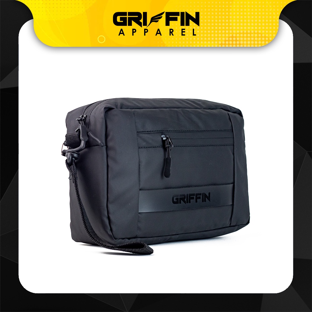 Pouch Bag Clutch Pria Levin Waistbag Distro Hitam by Griffin Apparel